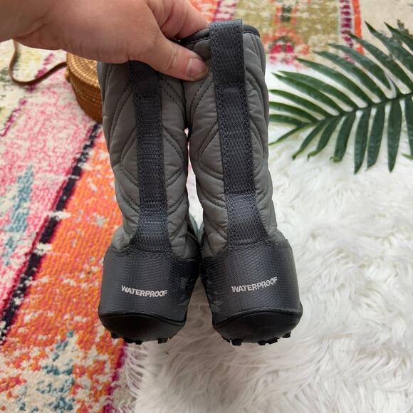 $120 Columbia Gray Minx Slip III Winter Snow Boot Kids Girls 4 - Picture 8 of 11